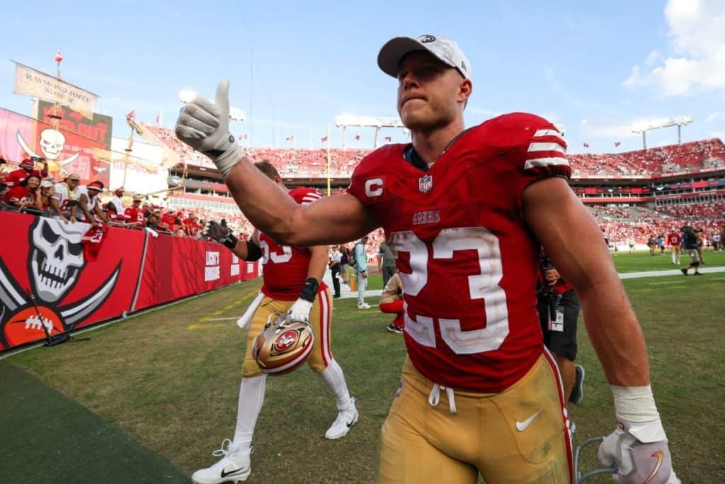 San Francisco 49ers Christian McCaffrey