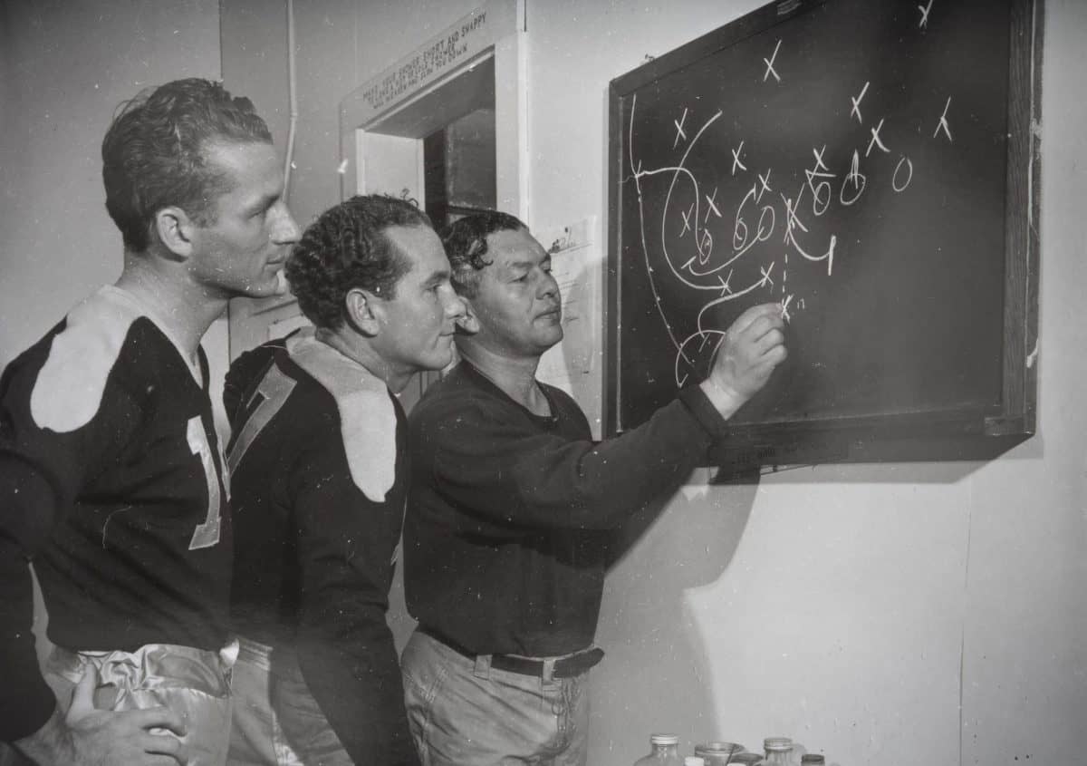 Don Hutson and Curly Lambeau