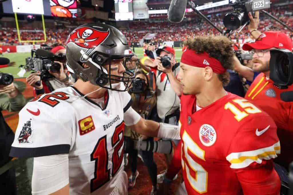 Tom Brady and Patrick Mahomes