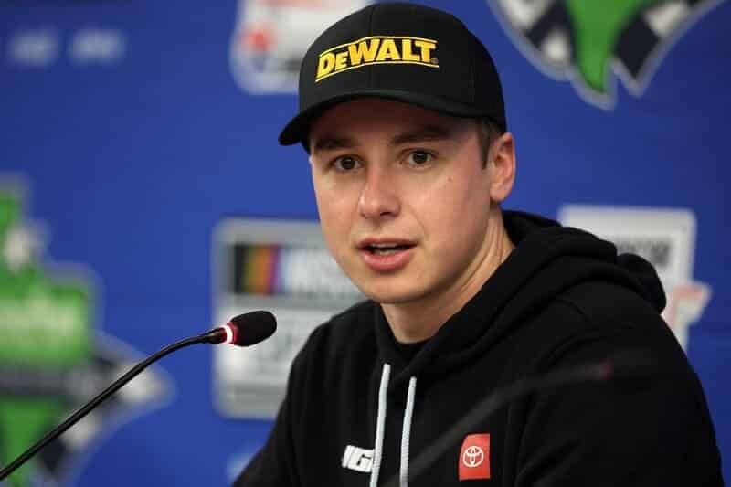 Christopher Bell speaking after COTA win.