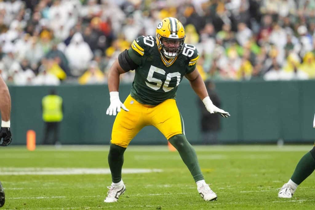 Green Bay Packers Offensive Tackle, Zach Tom