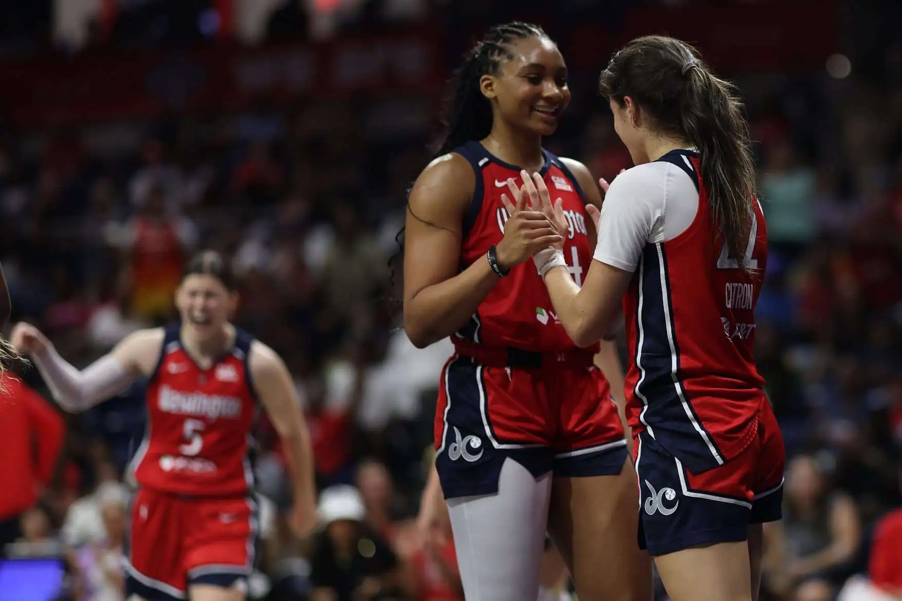 Mystics Rookie Duo Kiki Iriafen and Sonia Citron