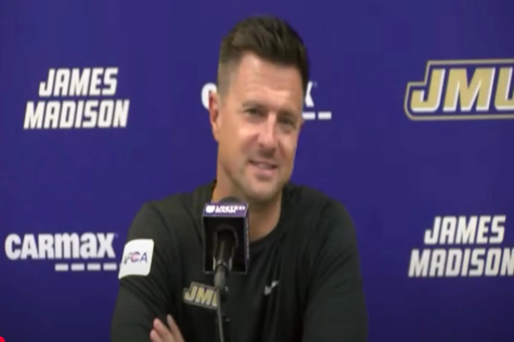 Bob Chensey JMU Dukes Press Conference