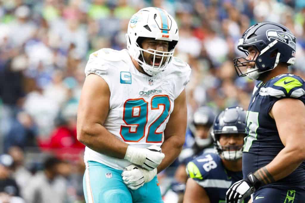 Miami Dolphins defensive tackle, Zach Sieler