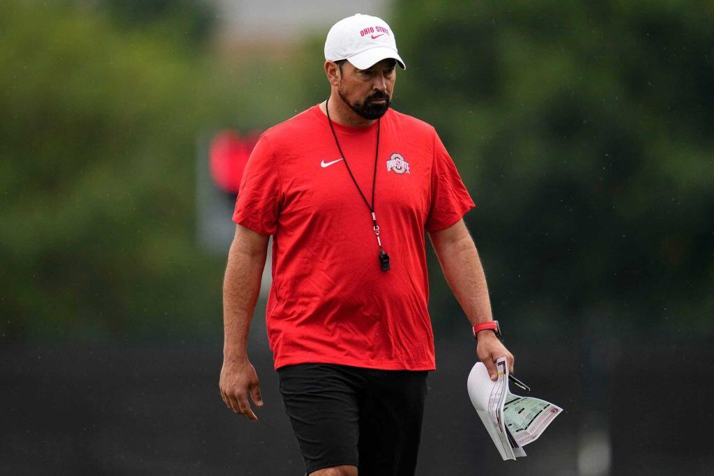 Ohio State Buckeyes head coach, Ryan Day. Preseason Rankings
