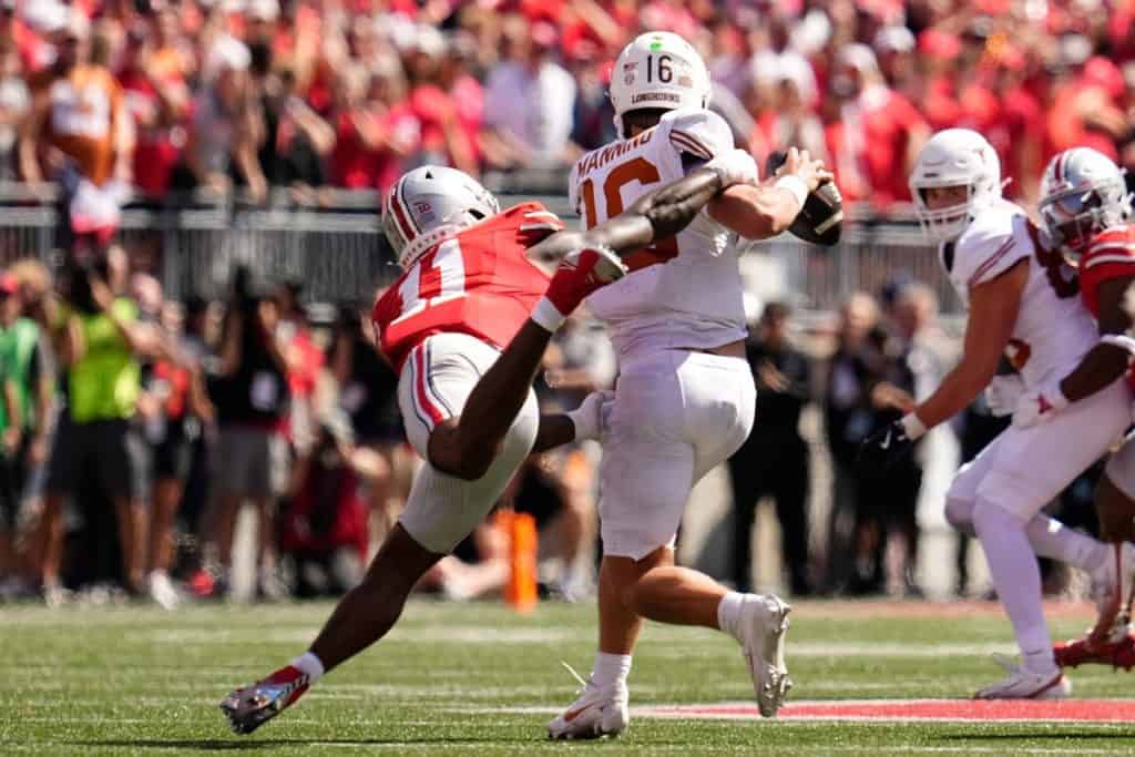 Arch Manning struggles against Ohio State, Matt Patricia
