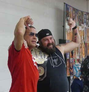 Rob Van Dam met with fans during a meet and greet event in Chillicothe.