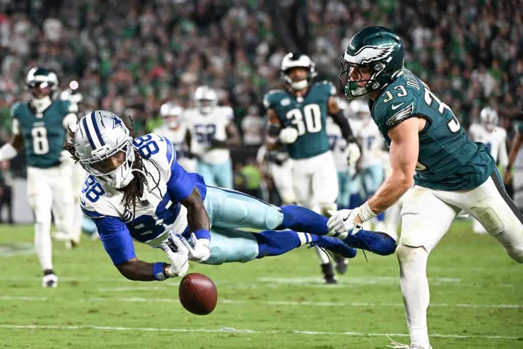 CeeDee Lamb Diving Effort vs Eagles
