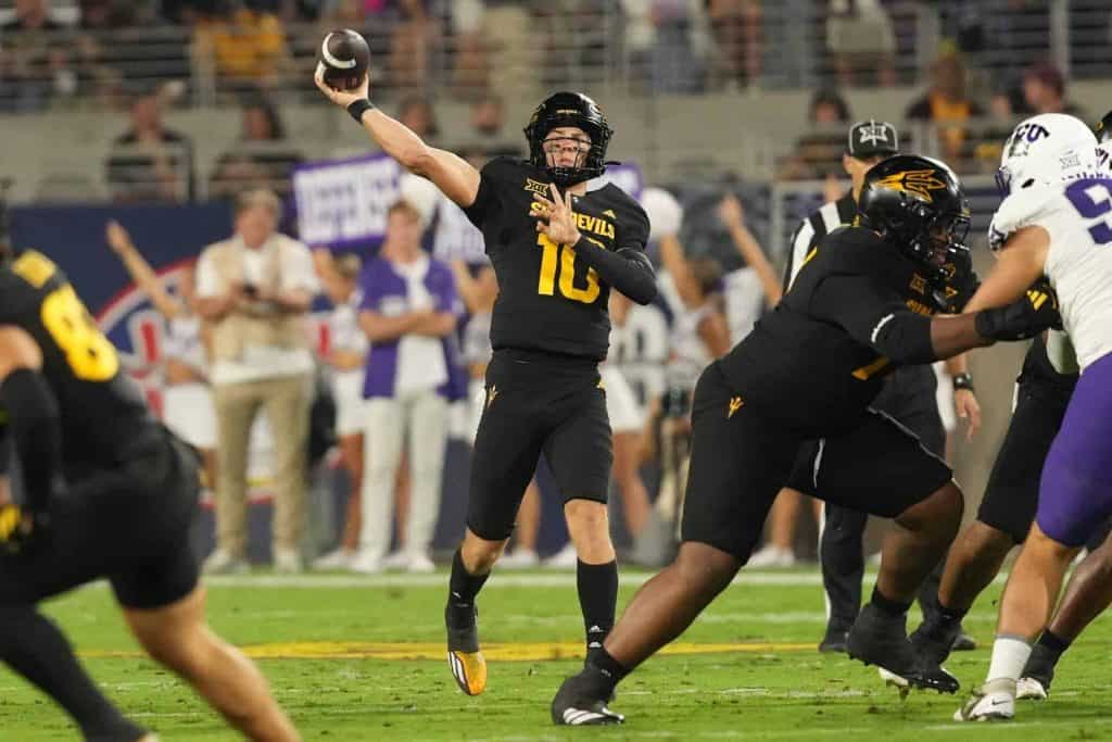 Leavitt Leads Sun Devils to Thrilling Comeback to Stay Perfect in Big 12 Play