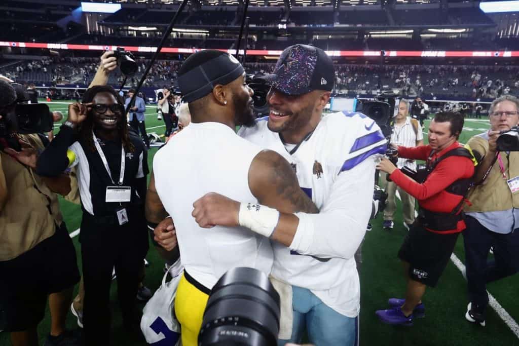 Green Bay Packers Micah Parsons and Dallas Cowboys Dak Prescott
