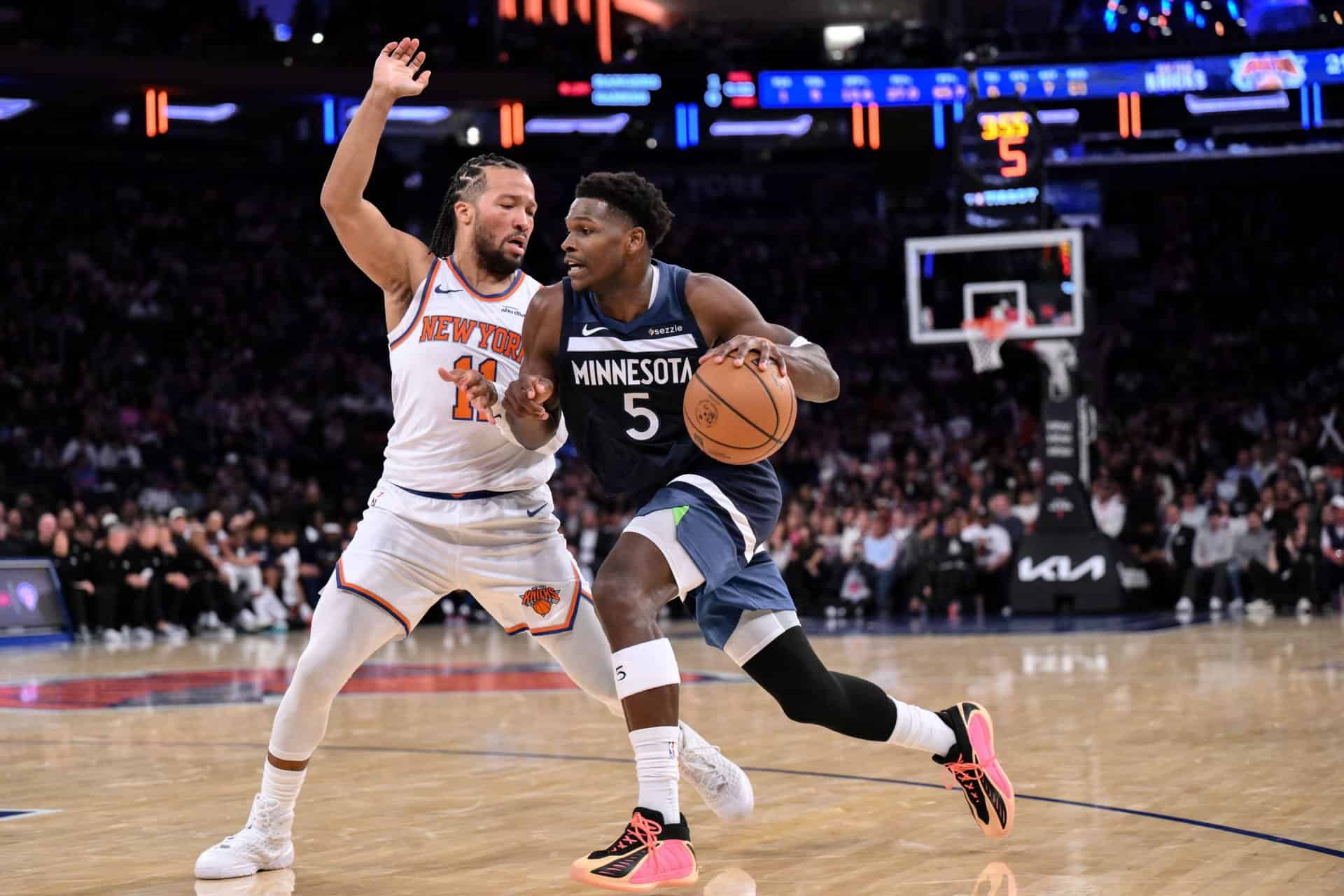 Anthony Edwards vs Knicks 2025-26 Preseason