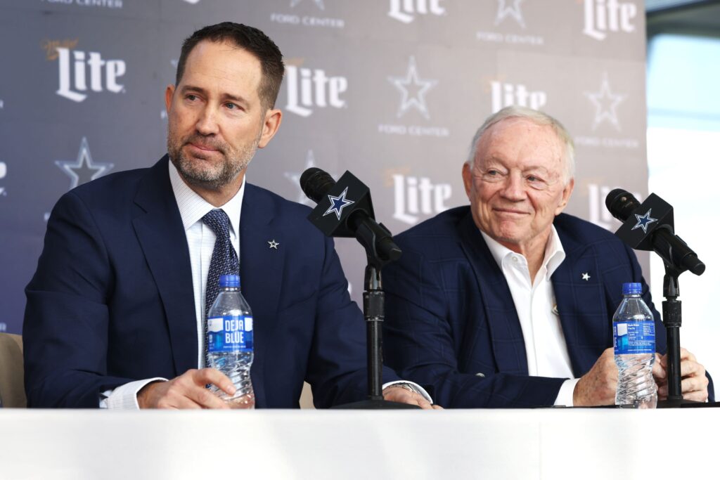 Dallas Cowboys Jerry Jones and Brian Schottenheimer