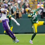 Minnesota Vikings Justin Jefferson, Green Bay Packers Carrington Valentine