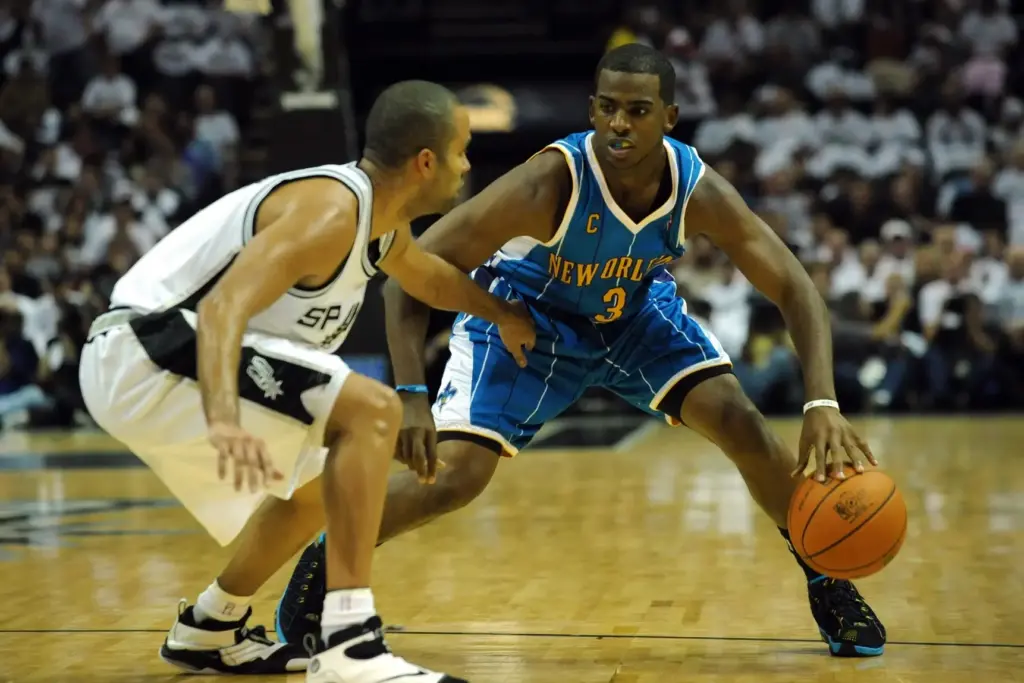 Chris Paul in New Orleans vs Spurs