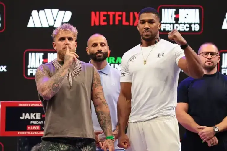 Jake Paul Anthony Joshua to face off.