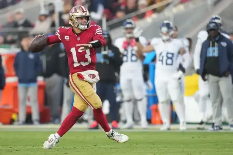 49ers beat up Titans on Sunday.
