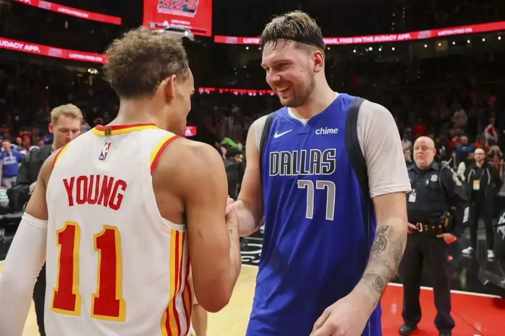 Luka Doncic and Trae Young