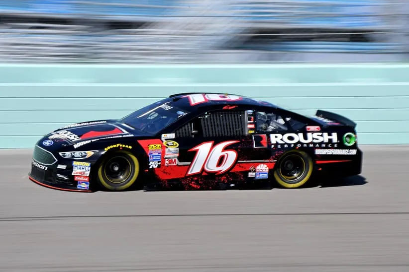 Nov 18, 2016; Homestead, FL, USA; NASCAR Sprint Cup Series driver Greg Biffle (16) during practice for the Ford Ecoboost 400 at Homestead-Miami Speedway.