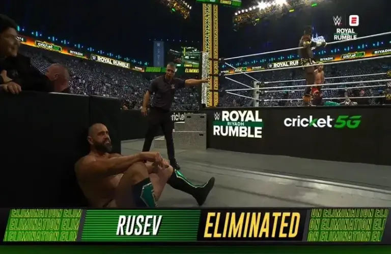 Rusev Elimination At WWE 2026 Royal Rumble Match