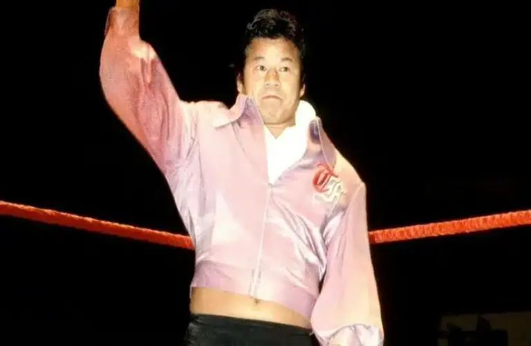 Tatsumi Fujinami In The Ring During His Wrestling Prime