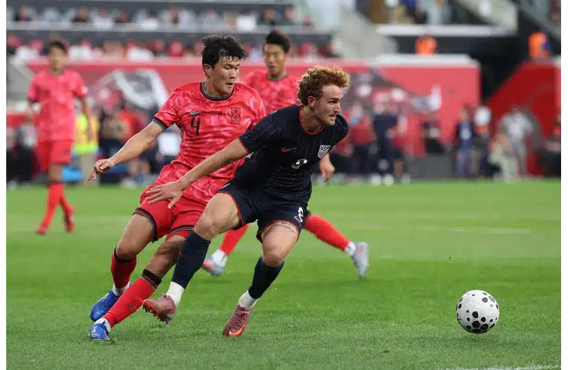 Josh Sargent vs South Korea in USMNT Friendly last September