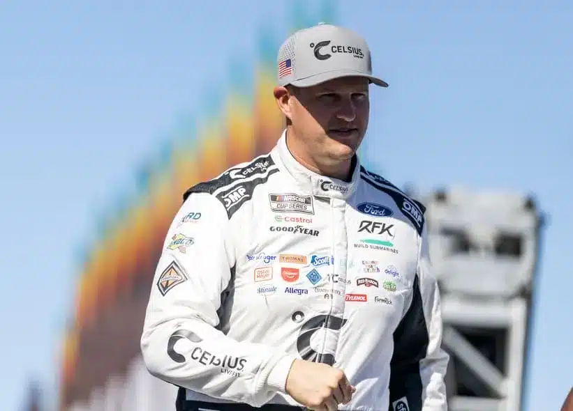 Caption: Nov 2, 2025; Avondale, Arizona, USA; NASCAR Cup Series driver Ryan Preece (60) during the NASCAR Championship race at Phoenix Raceway.
