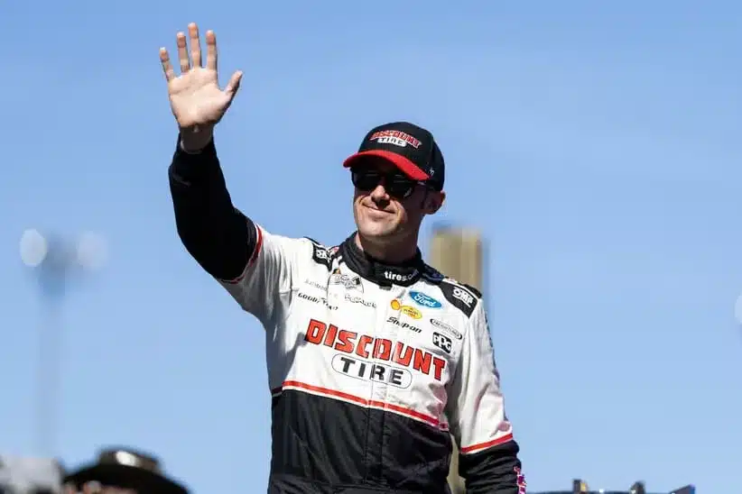 Nov 2, 2025; Avondale, Arizona, USA; NASCAR Cup Series driver Austin Cindric (2) during the NASCAR Championship race at Phoenix Raceway.