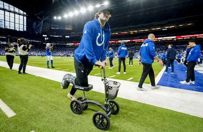 Daniel Jones still rehabbing from season ending injury.