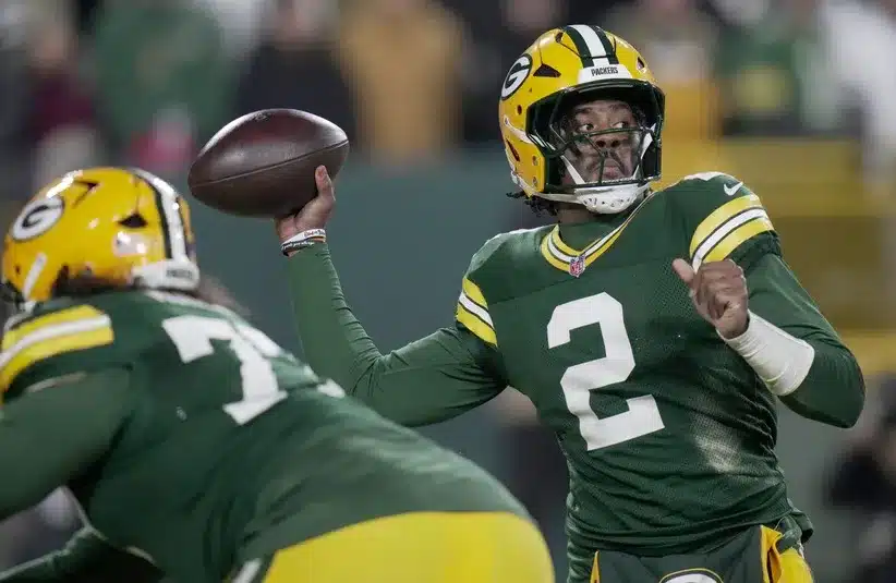 NFL free agent Malik Willis (2) throws during the third quarter of their game against the Baltimore Ravens