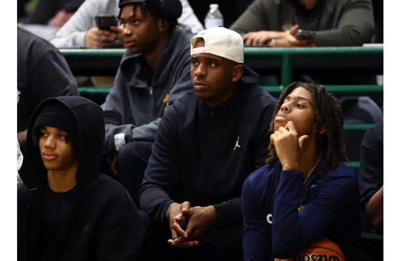 Chris Paul in attendance during the HoopHall West Tournament.