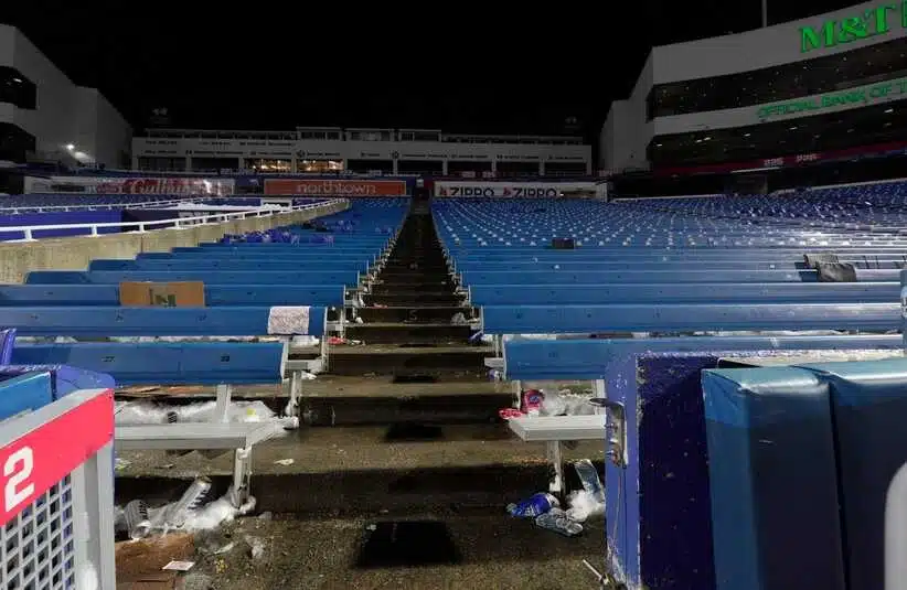 Old Highmark Stadium trashed.