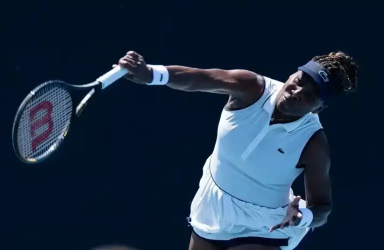 Venus Williams in action.