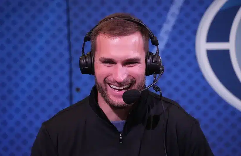 Raiders, Kirk Cousins on the Ladies of Fox Sports Radio show set at the Super Bowl LX media center at the Moscone Center