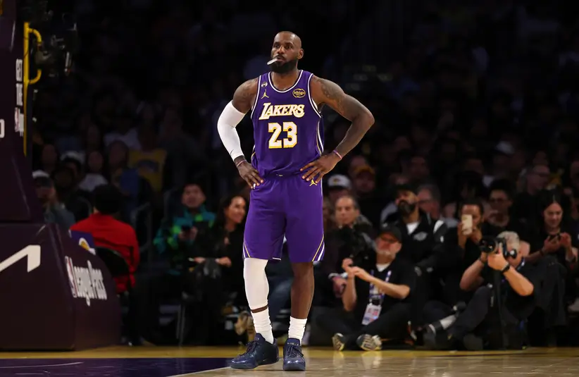 Los Angeles; Los Angeles Lakers forward LeBron James.