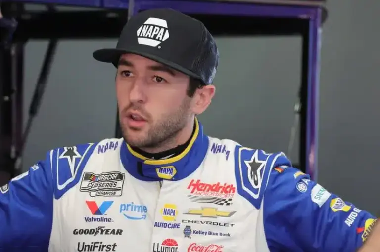 Feb 13, 2026; Daytona Beach, Florida, USA; NASCAR Cup Series driver Chase Elliott (9) during NASCAR Cup Series practice at Daytona International Speedway.