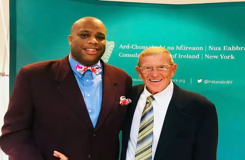 Brandon Scoop B Robinson With Lou Holtz