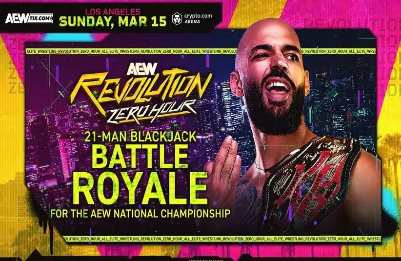 AEW Revolution 2026: Black Jack Battle Royal For Ricochet's AEW National Championship