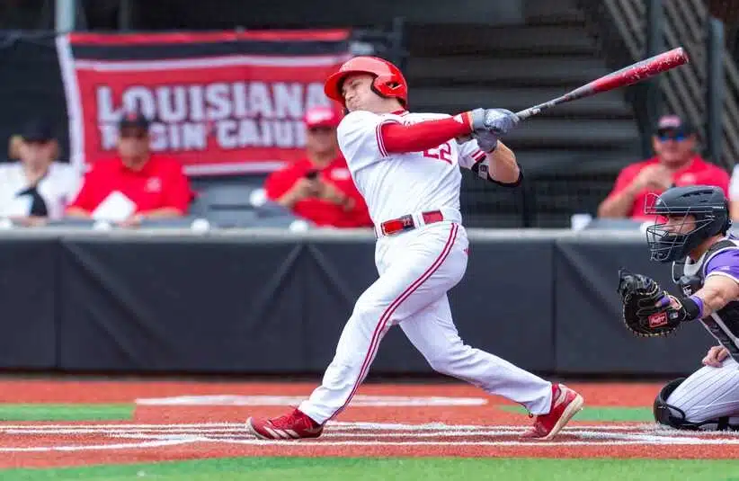 Owen Galt 22, Louisianas Ragin Cajuns take on James Madison Baseball. Friday, March 28, 2025.