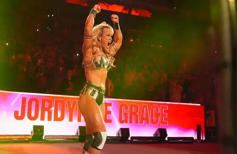 Jordynne Grace Making Entrance During 2025 Royal Rumble Match