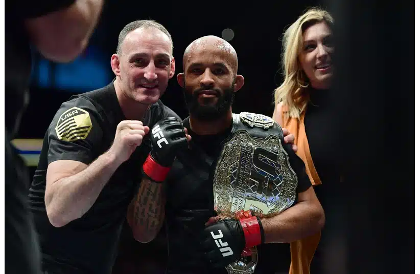 Demetrious Johnson following the win over and Wilson Reis