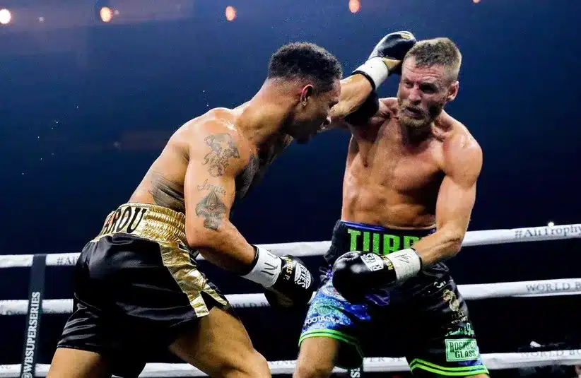 Regis Prograis punches Terry Flanagan during the quarter final bout