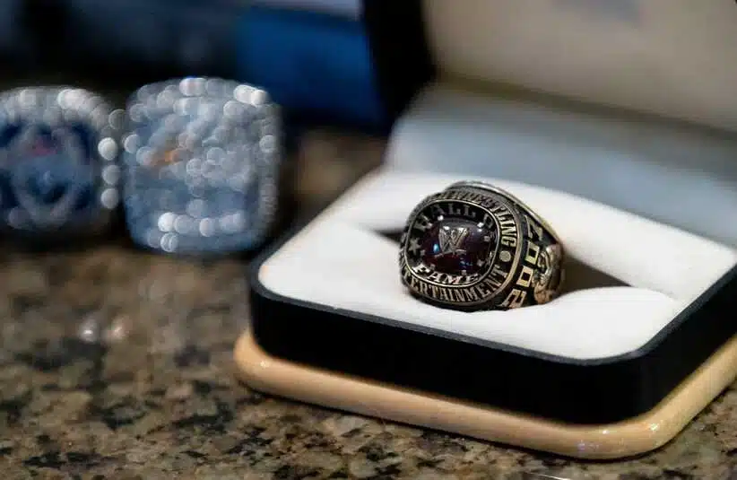 A WWE Hall Of Fame ring.
