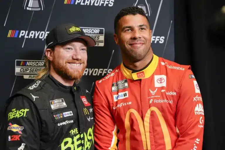 Wallace during NASCAR Cup Series Playoff Media Day at Charlotte Convention Center.