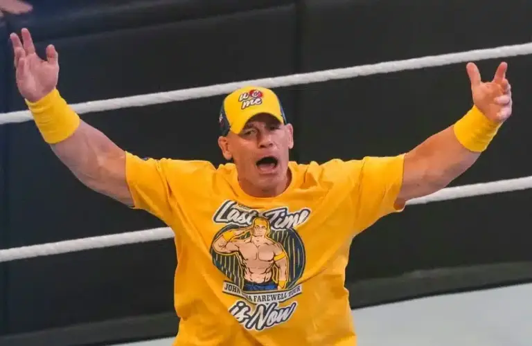 John Cena taking in all the applause