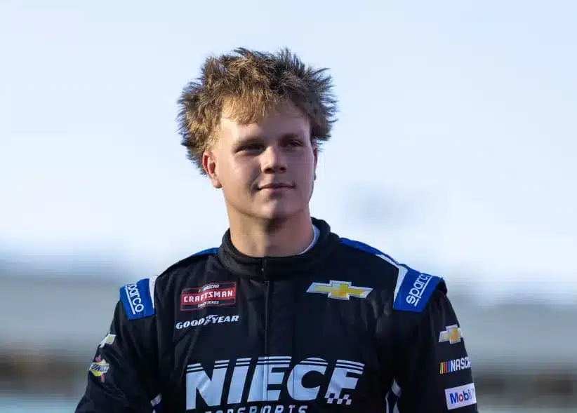 Oct 31, 2025; Avondale, Arizona, USA; NASCAR Truck Series driver Tyler Reif (41) during the NASCAR Truck Series Championship race at Phoenix Raceway.