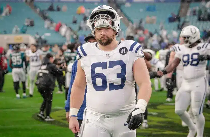 Indianapolis Colts center Danny Pinter (63) walks off the field