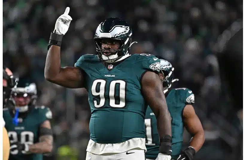 Eagles' Jordan Davis vs the 49ers in the Wild Card round.