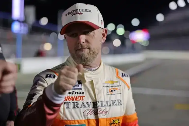 Hendrick Motorsports; Feb 11, 2026; Daytona Beach, Florida, USA; NASCAR Cup Series driver Justin Allgaier (40) during qualifying for the Daytona 500 at Daytona International Speedway.