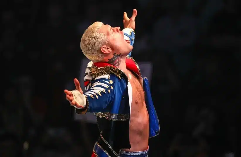 Cody Rhodes passionate while entering the ring