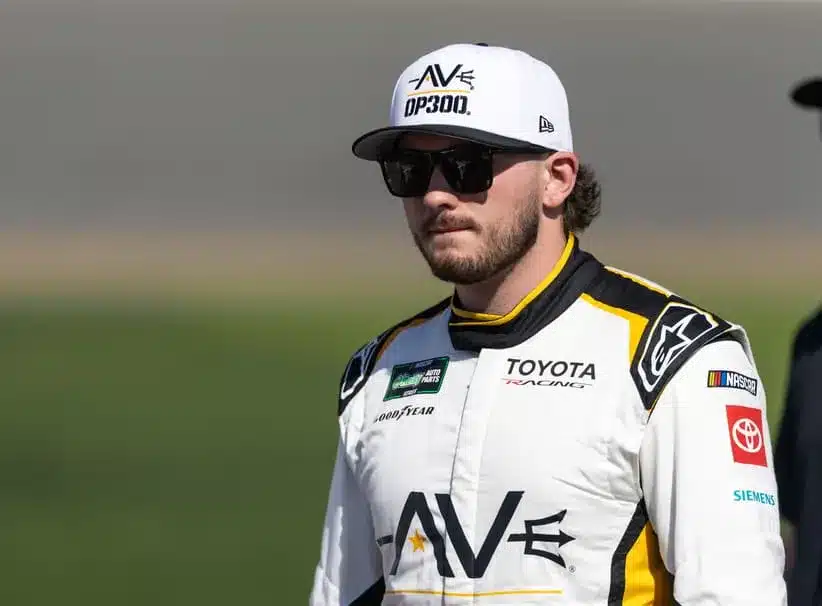 Feb 14, 2026; Daytona Beach, Florida, USA; NASCAR O’Reilly Auto Parts Series driver Taylor Gray (54) during qualifying for the United Rentals 300 at Daytona International Speedway.
